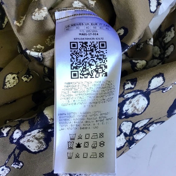 Marciano Guess Floral Cotton Shirt 40/M 41/L - Picture 13 of 16